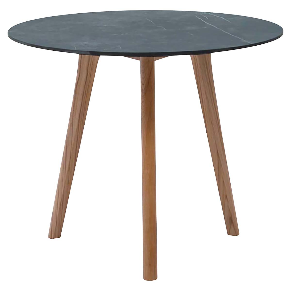 ミューズ セラミックテーブルφ900／チークレッグ3-画像1