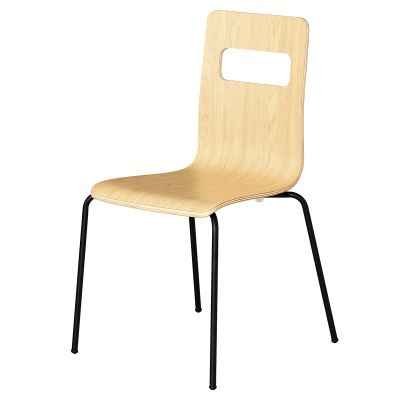 ALSチェア 板座｜ニシキ工業のスチール椅子