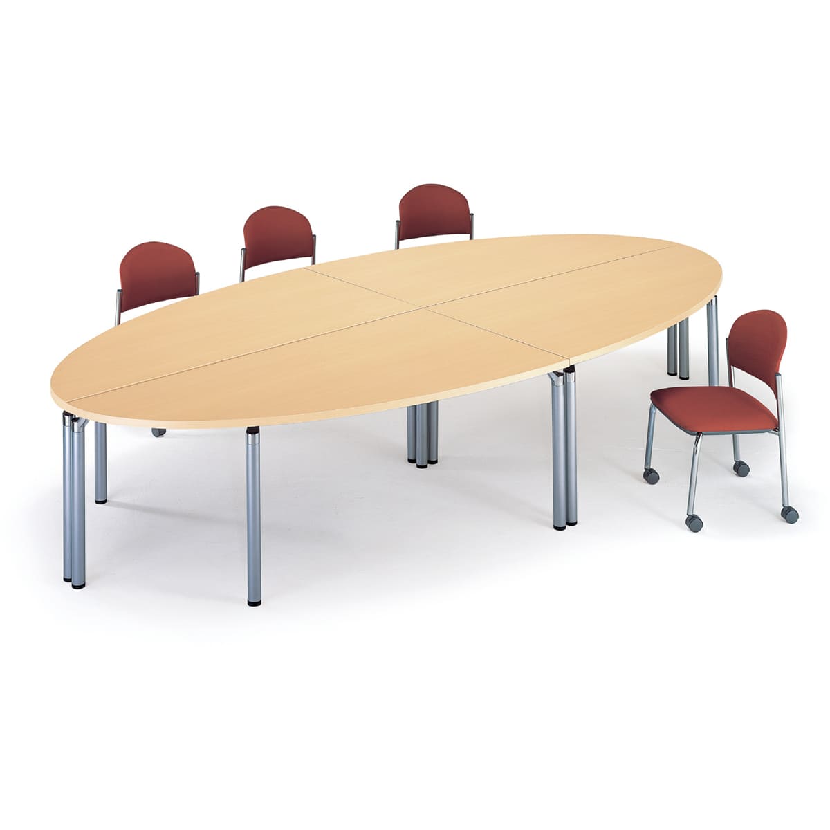 ナイキ 会議用テーブル (矩形・H1000) ( MPH1245-BS ) ナイキ 会議用テーブル （矩形・Ｈ１０００） （品番:MPH1245-WMW