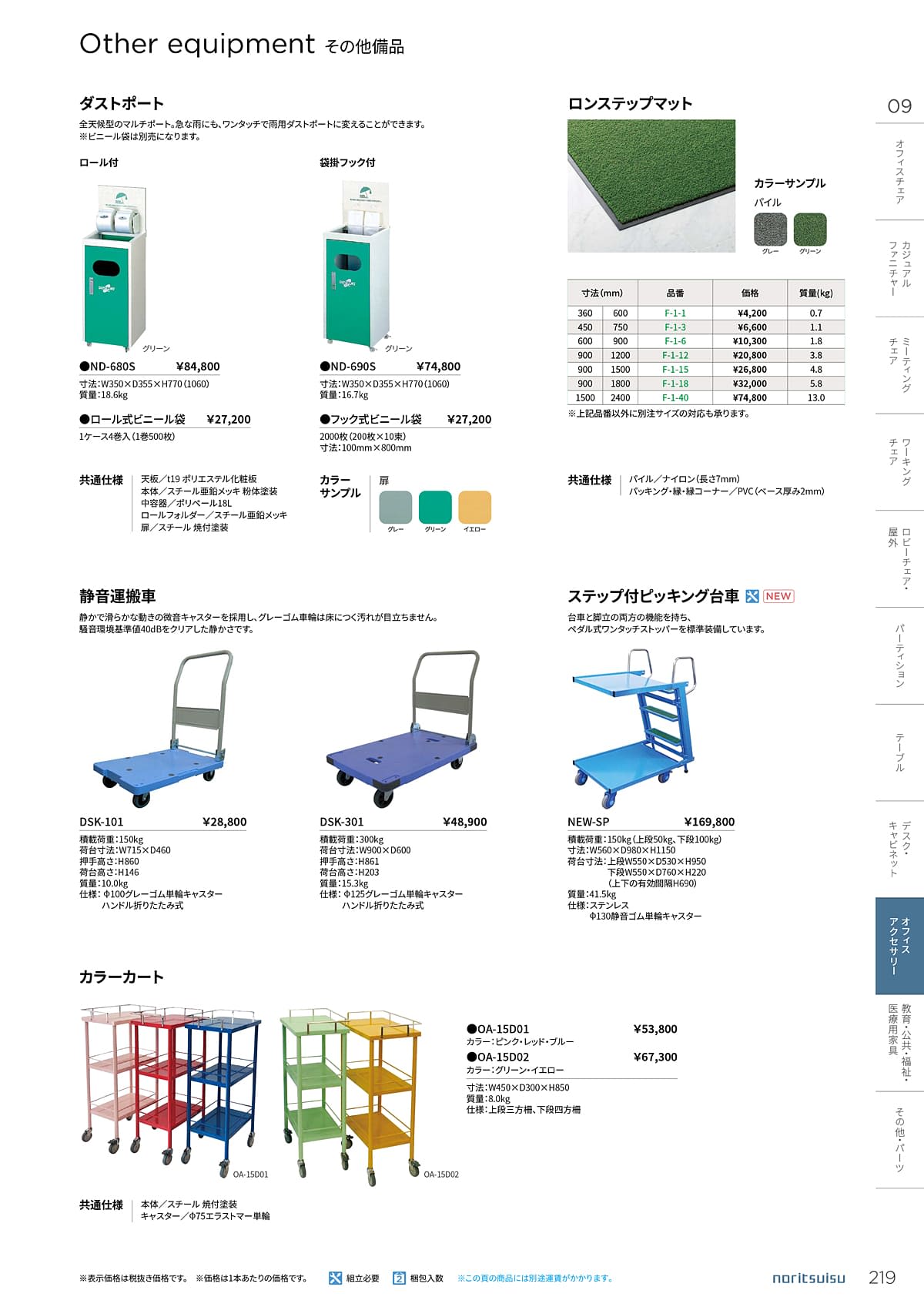ノーリツイス NORITSUISU カタログ P219