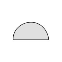 W2000×D1000（半円）