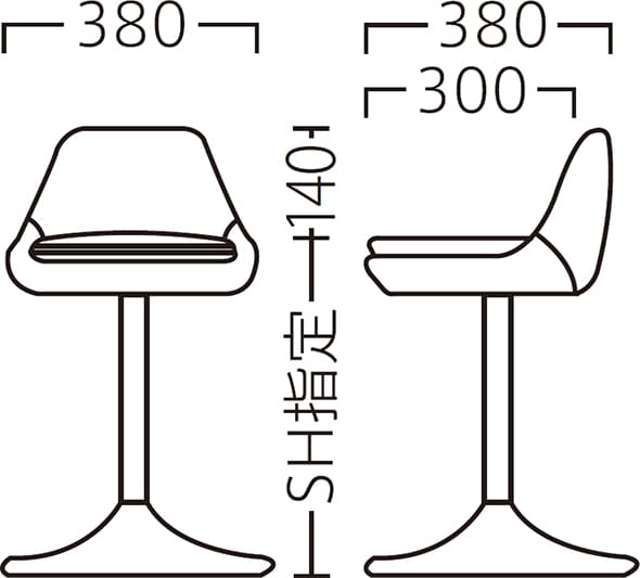 C-3347｜プロシードのスタンドチェア