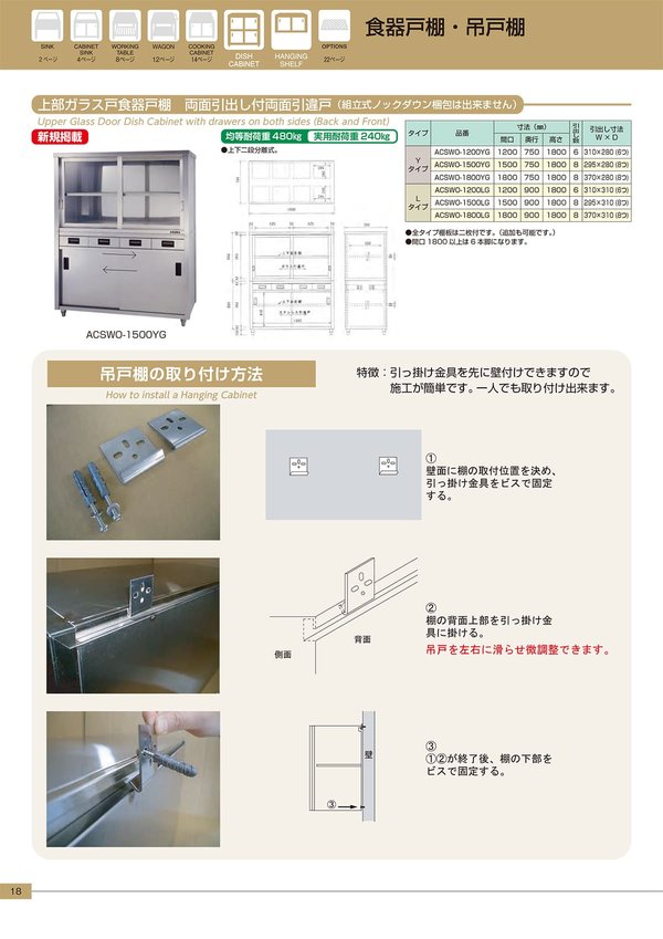吊戸棚 ASシリーズ｜東製作所