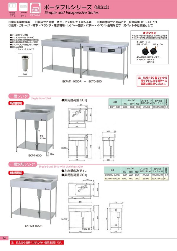 ポータブルシリーズ 引出し付き作業台 EKTOシリーズ｜東製作所