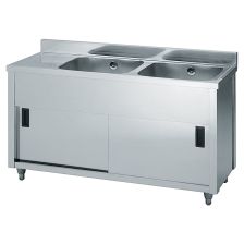 二槽水切キャビネットシンク APM2シリーズ-サムネイル画像1