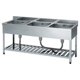 引き取り限定大型ステンレスシンク埼玉県三芳町発 三槽シンク KP3／HP3シリーズ｜東製作所
