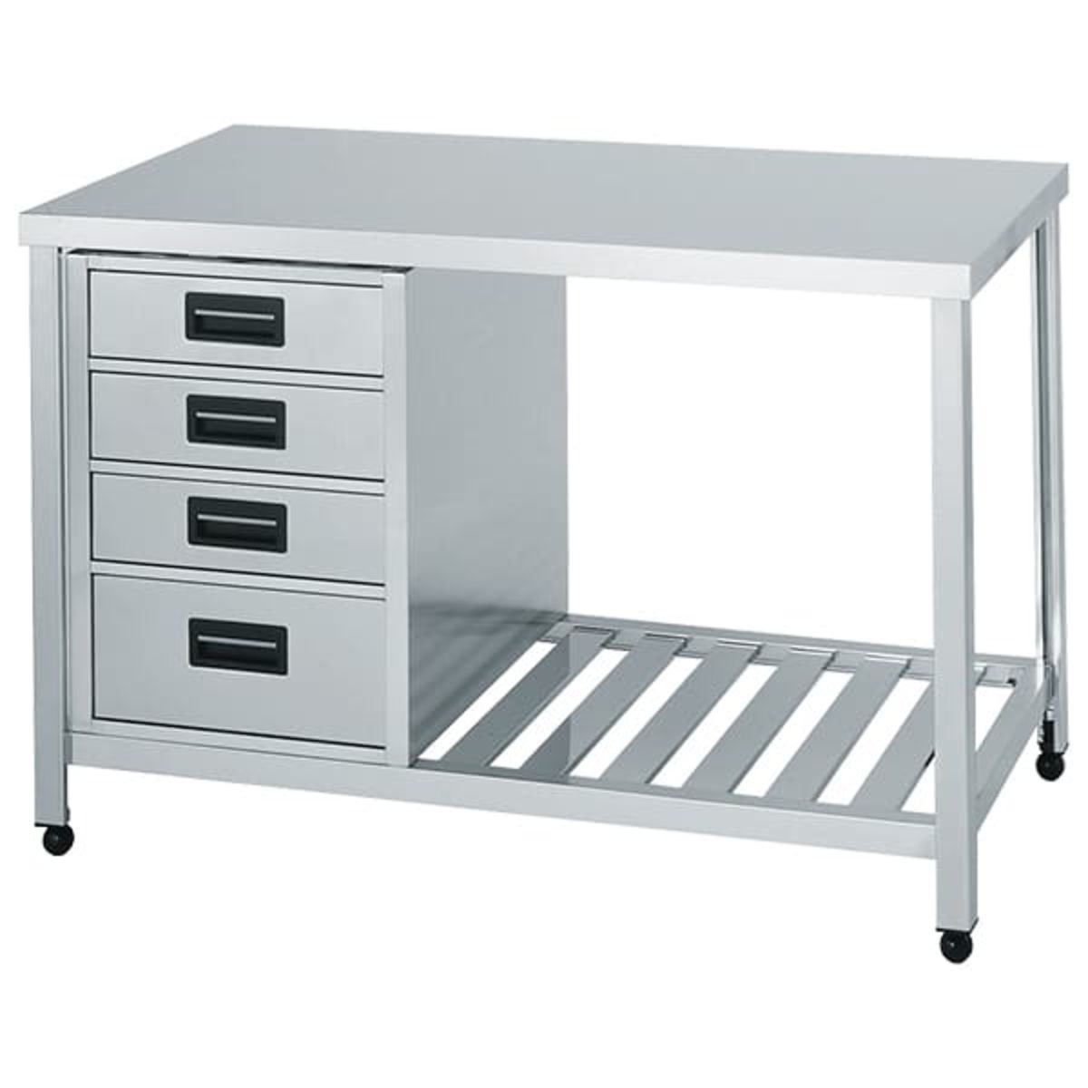 作業台 (引出しキャビネット付)-画像1