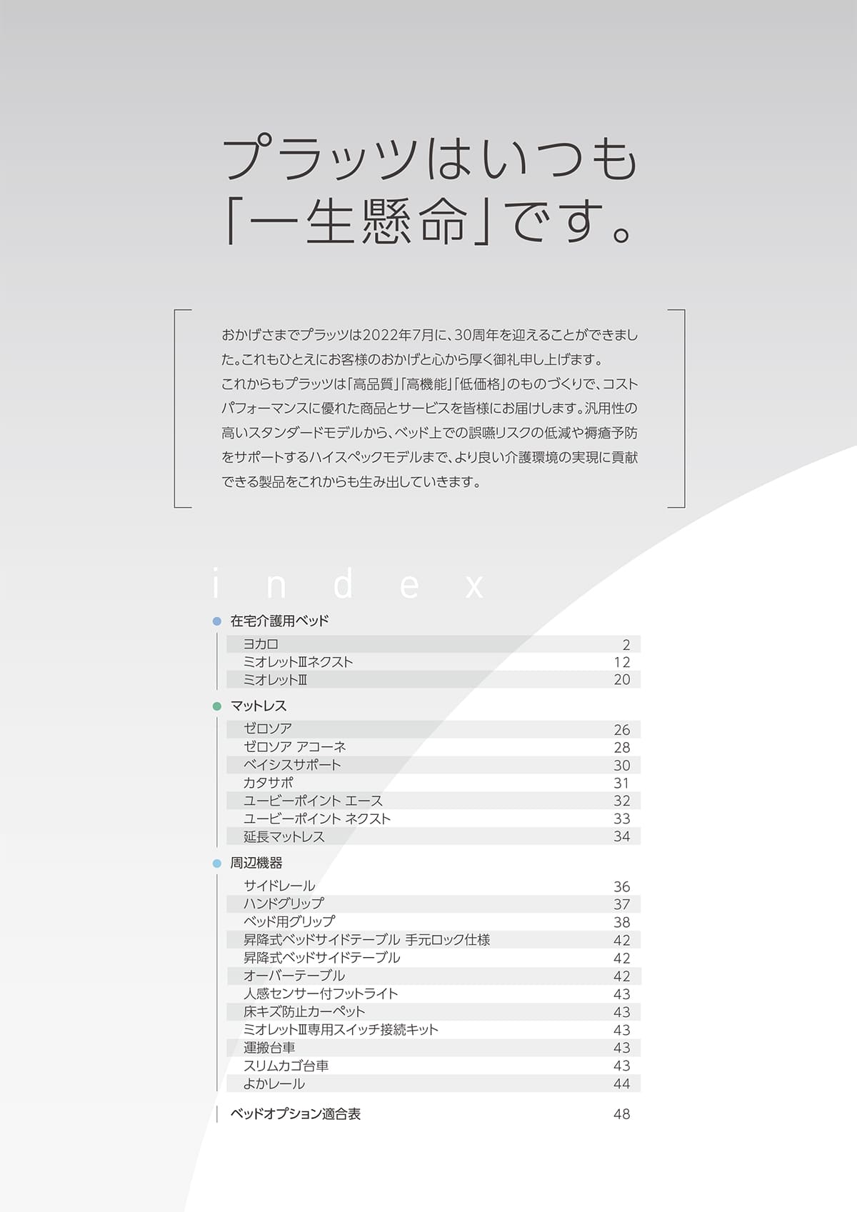 プラッツ（在宅介護ベッド） Platz カタログ