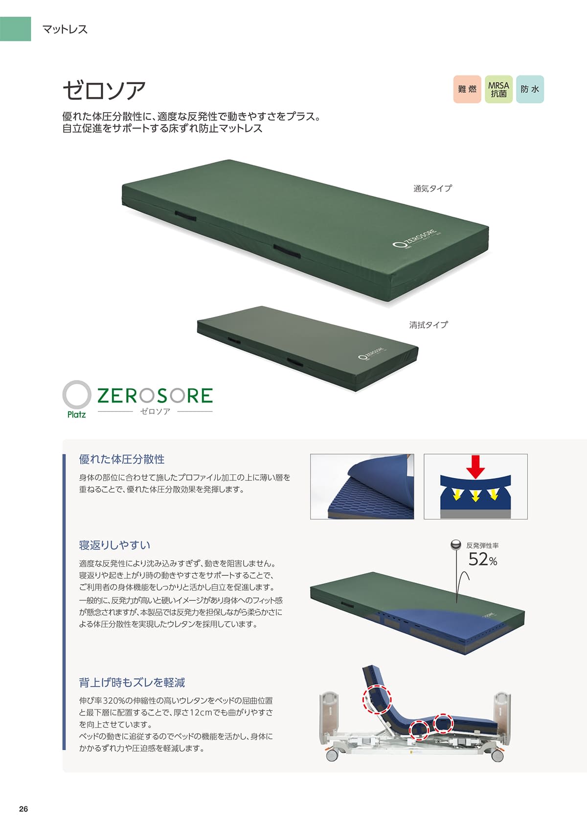 プラッツ（在宅介護ベッド） Platz カタログ P26