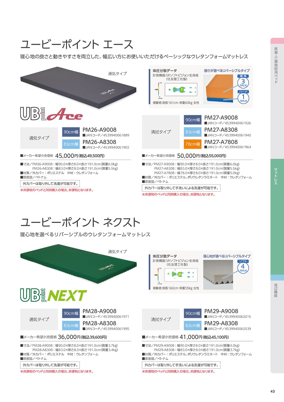 プラッツ（介護施設ベッド） Platz カタログ P43