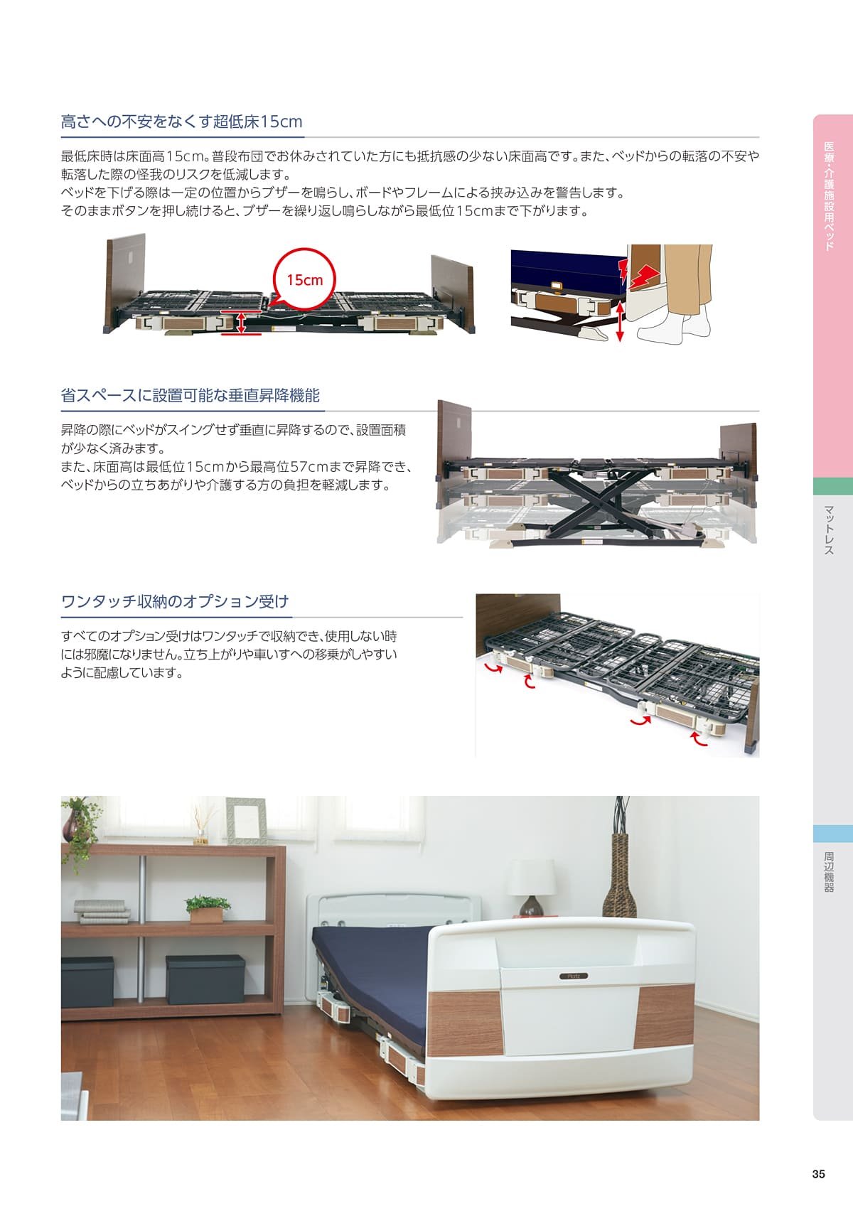 プラッツ（PLATZ）介護施設ベッド P34 P35