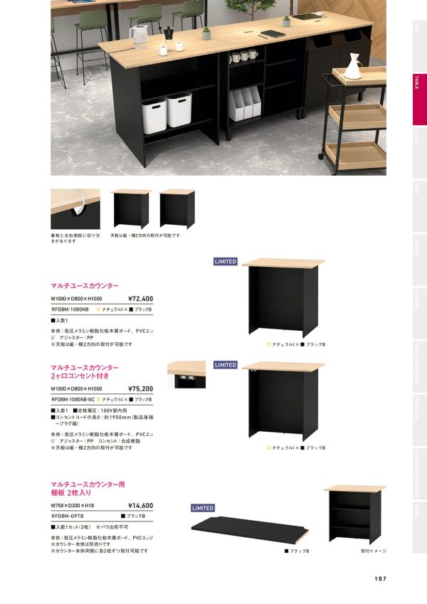 スタッツィオーネ マルチユースカウンター RFDBM-1080NBのカタログ画像-1