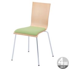 プライウッドチェア パッド付 RFC-FP 4脚セット