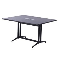 『代引不可』『受注生産品』生興 テーブル KV型会議用テーブル W3200×D1200×H700 クロムメッキ脚 配線ボックス付 KV-3212W『送料無料（一部地域除く）』 代引不可』『受注生産品』生興 テーブル KV型会議用テーブル W2400×