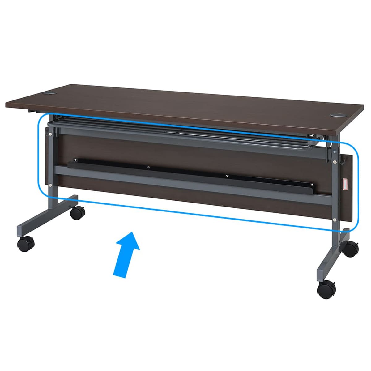 ターミナル 配線機能付き フォールディングテーブル2／4 幕板W1500用-画像1