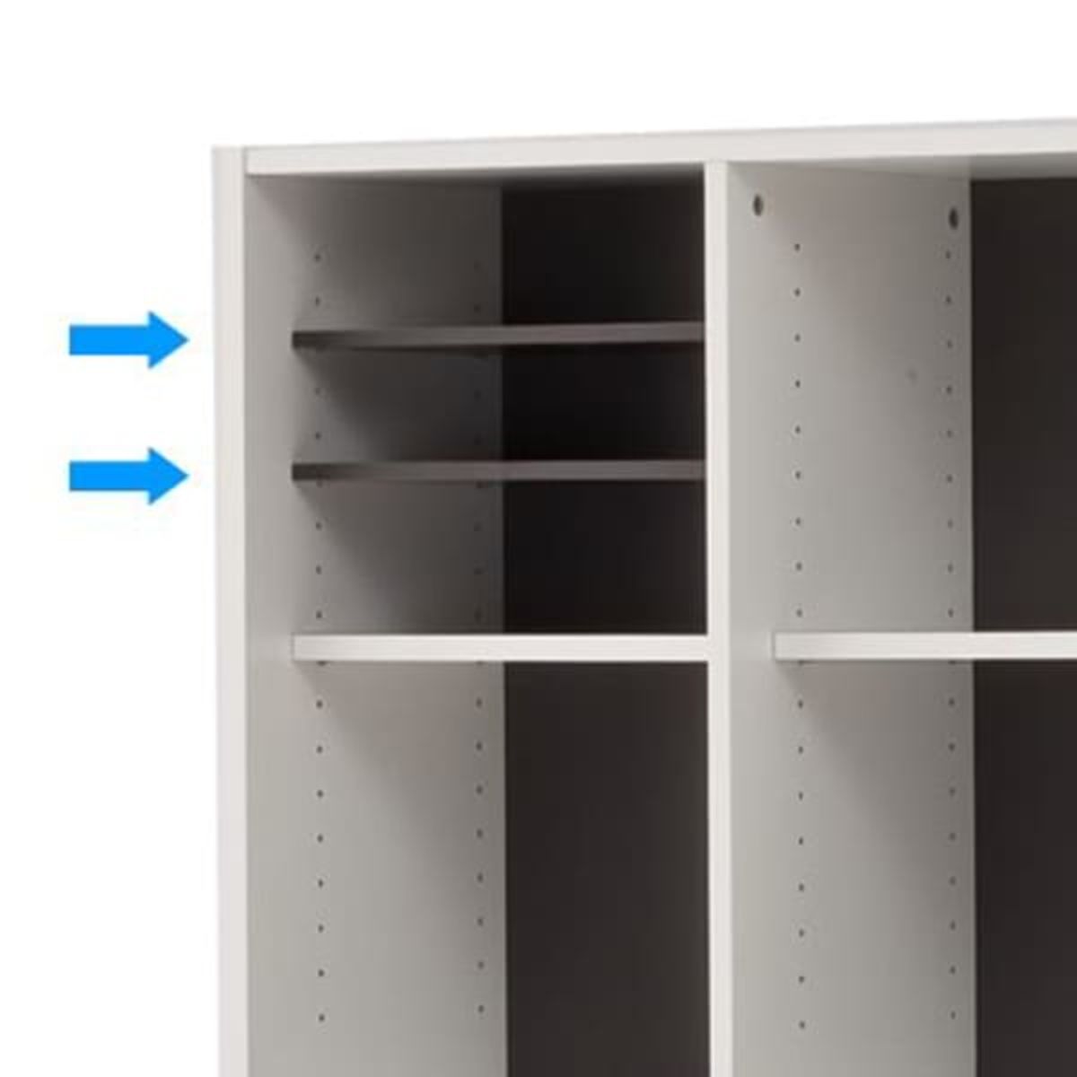 プリーマⅢ 木製格子型シェルフ用 棚板 2枚入り SHWKAB2-GY2-画像1