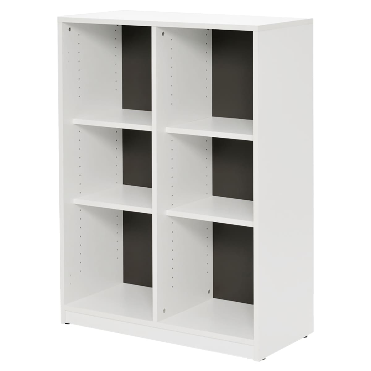 プリーマⅢ 木製格子型シェルフ 2列3段 SHWKS3-23WGY2-画像1