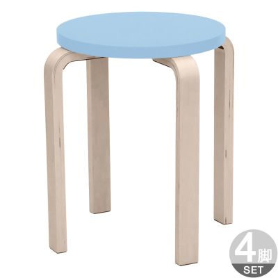 丸椅子 木製丸椅子 Z-SHSC 4脚セット｜アールエフヤマカワのスツール