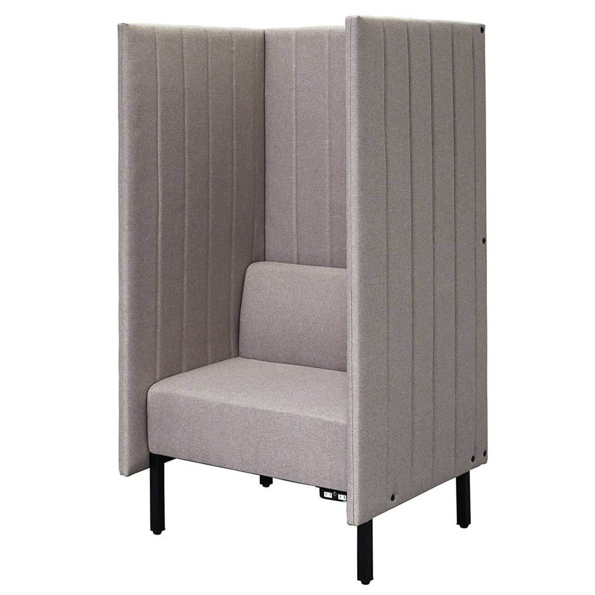 カッコ ファブリックソファ 両側パネルタイプ H1500 コンセント付き RFFBS-8015-画像1