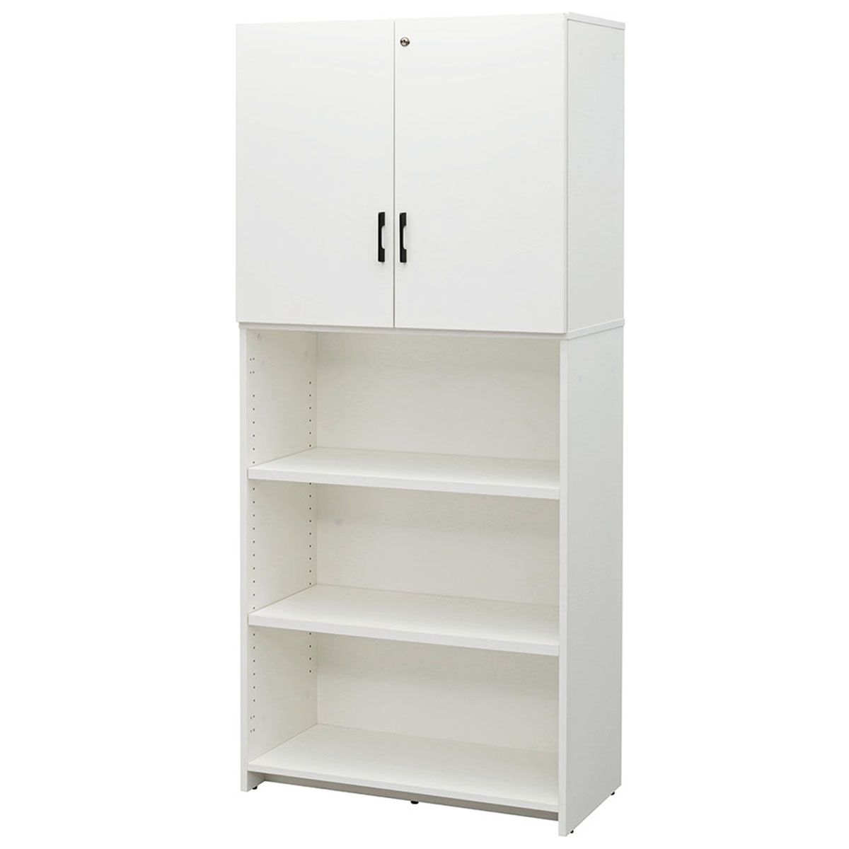 プラン 木製ハイシェルフ 上部扉付き RFPS-8018-JD-画像1