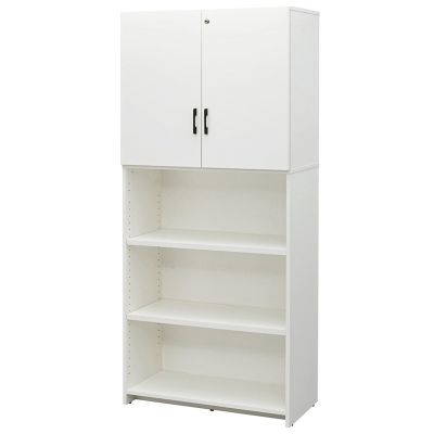 プラン 木製ハイシェルフ 上部扉付き RFPS-8018-JD