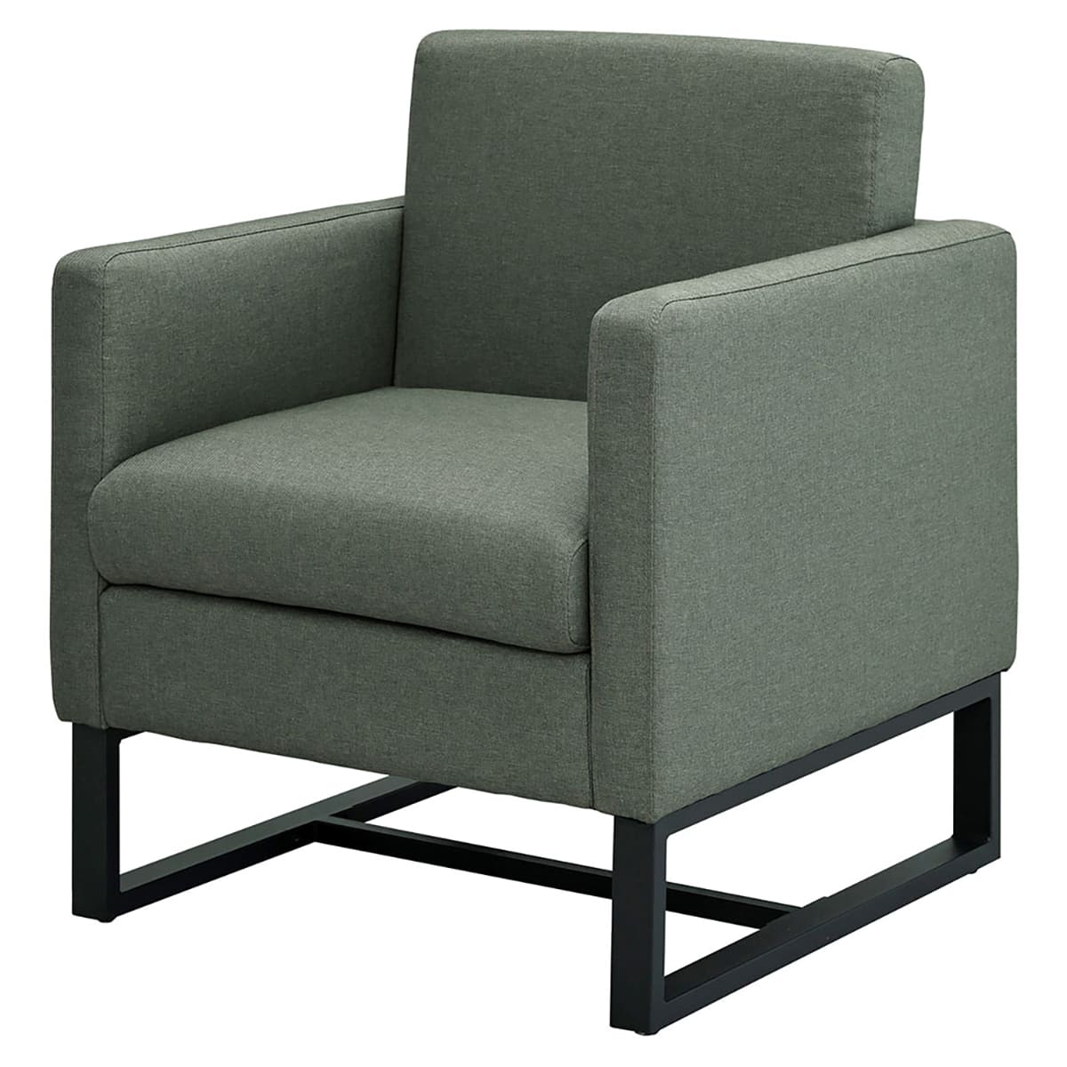 スクエアソファⅡ ファブリック 1人掛け RFSSF2-F1PGN-画像1