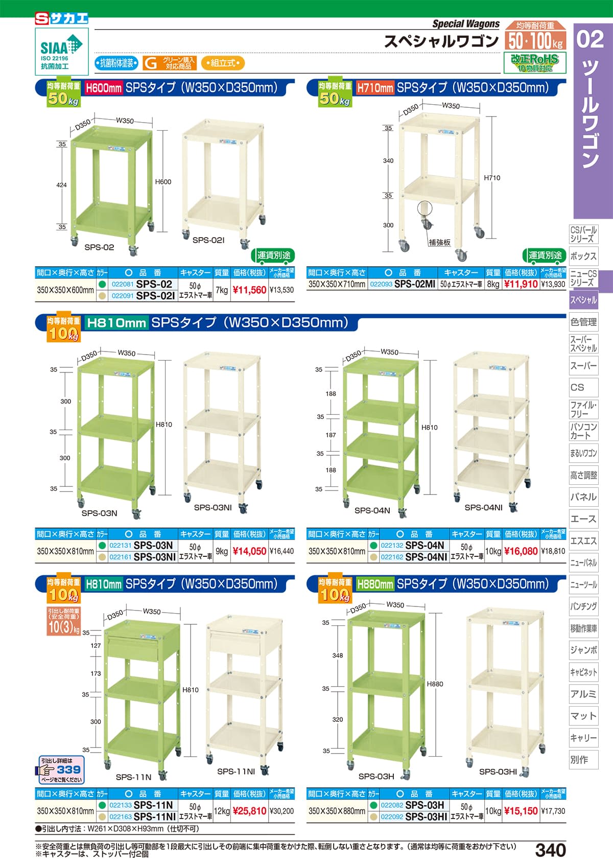 サカエ SAKAE カタログ P340