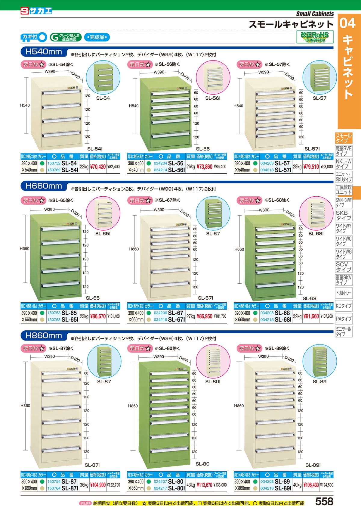 サカエ SAKAE カタログ P558