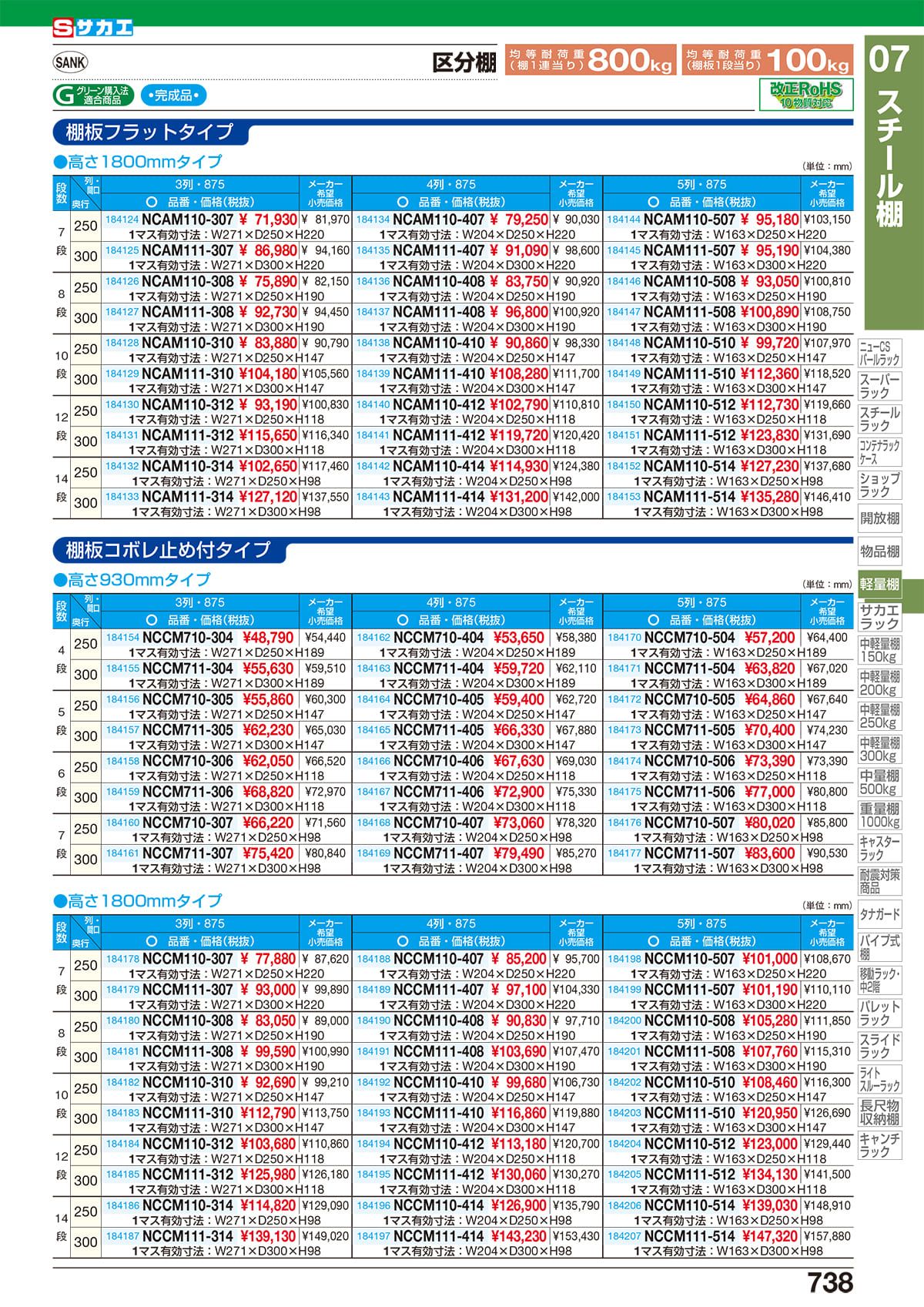 サカエ SAKAE カタログ P738