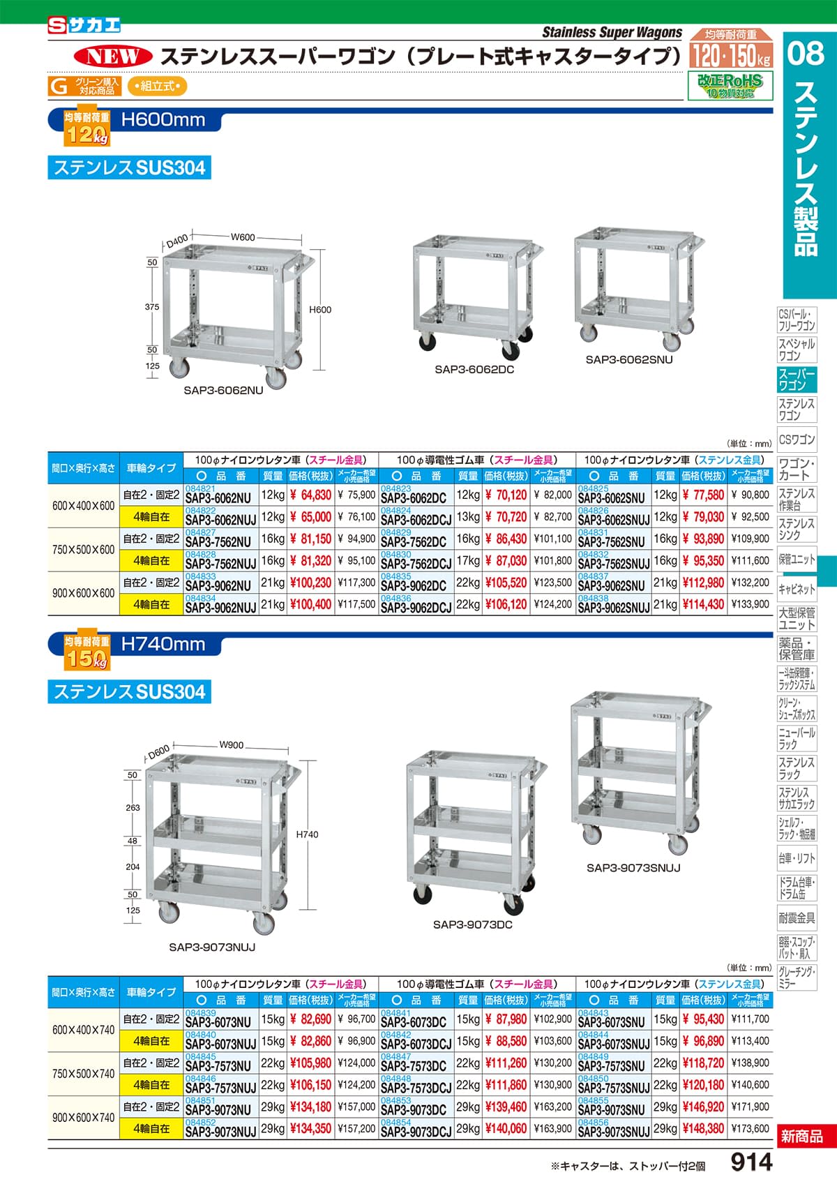 サカエ SAKAE カタログ P914
