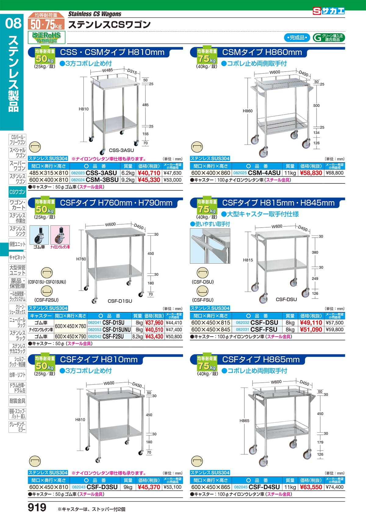 サカエ SAKAE カタログ P919