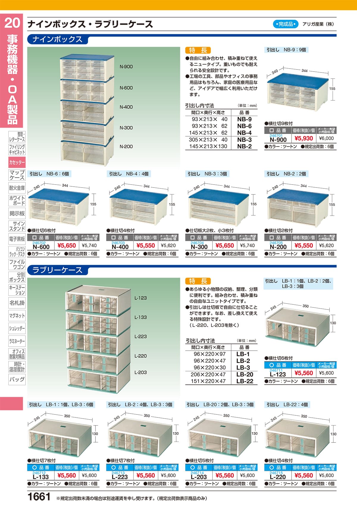 サカエ（SAKAE）カタログ P1661 P1662