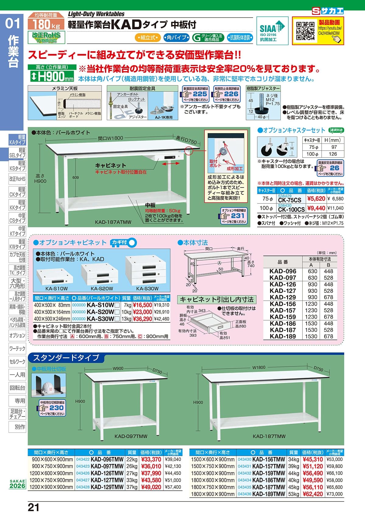 サカエ（SAKAE）カタログ P21 P22