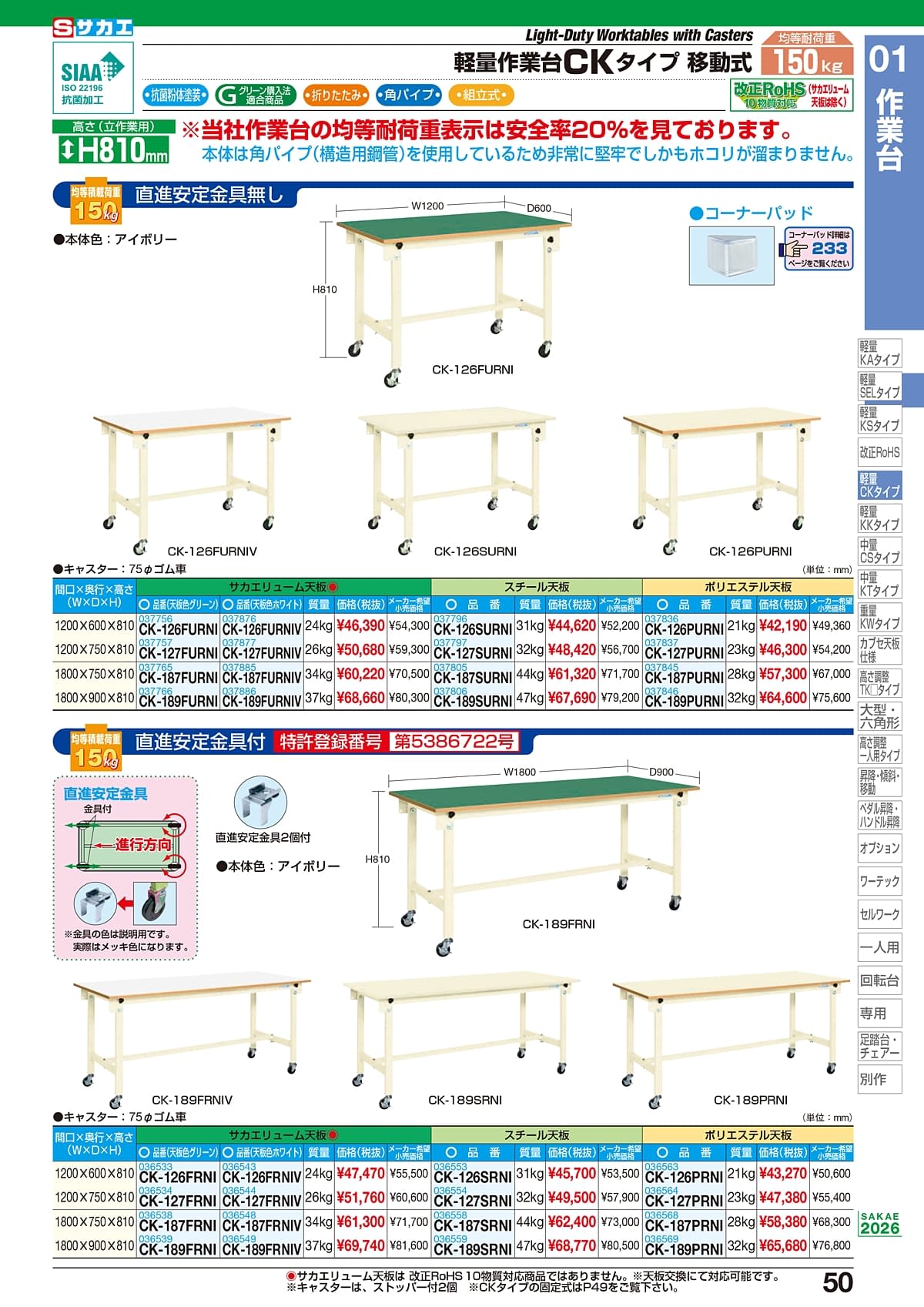 サカエ SAKAE カタログ P50