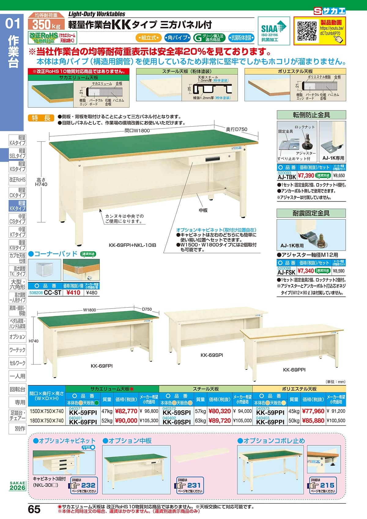サカエ SAKAE カタログ P65