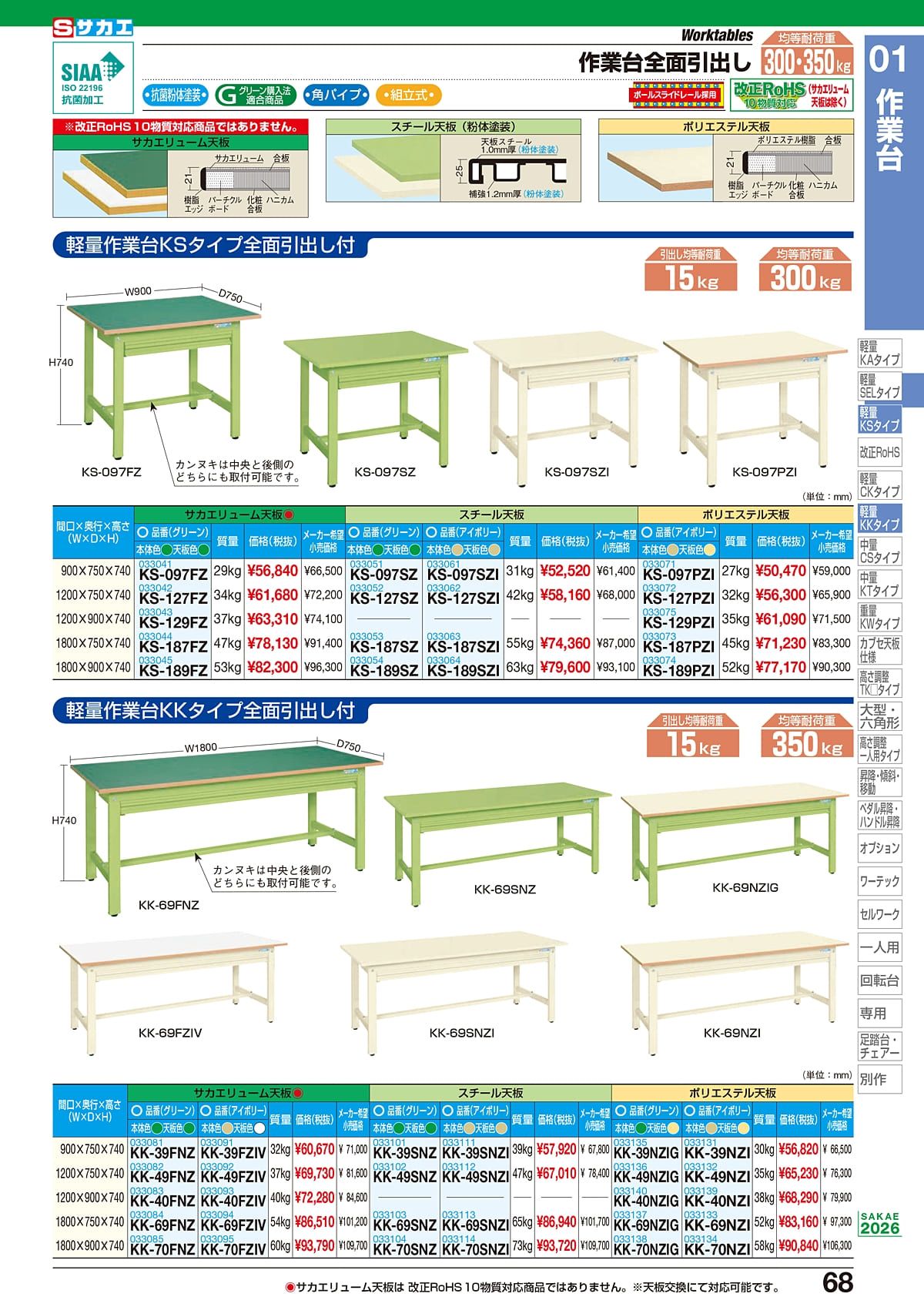 サカエ SAKAE カタログ P68