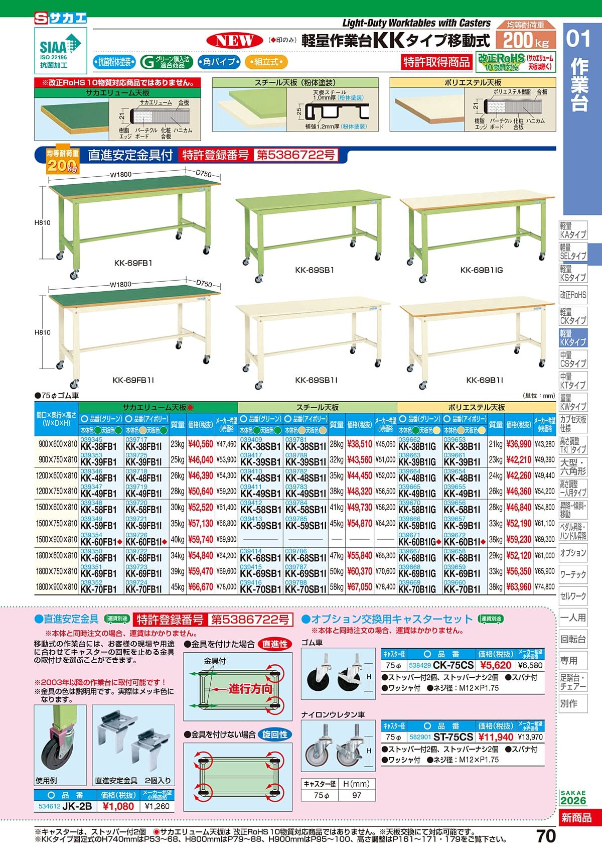 サカエ SAKAE カタログ P70