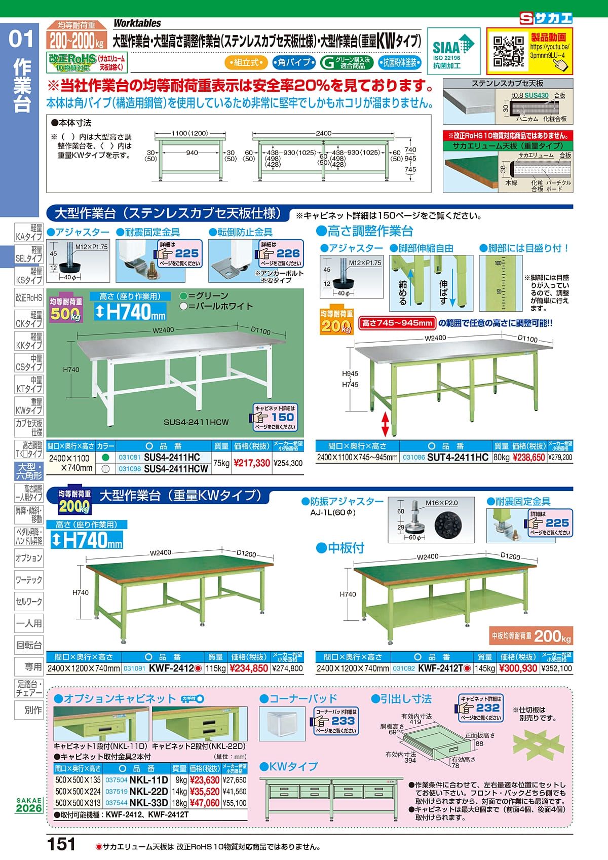サカエ SAKAE カタログ P151
