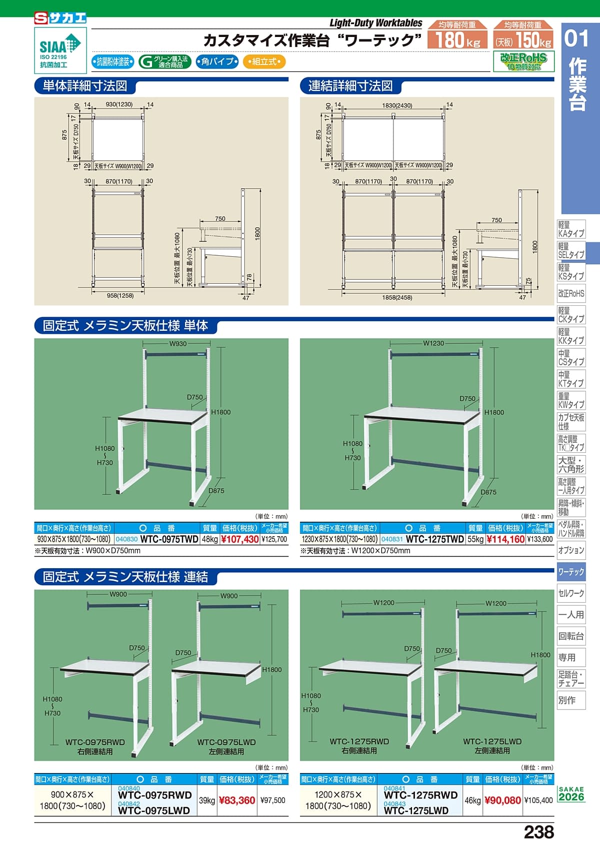 サカエ SAKAE カタログ P238