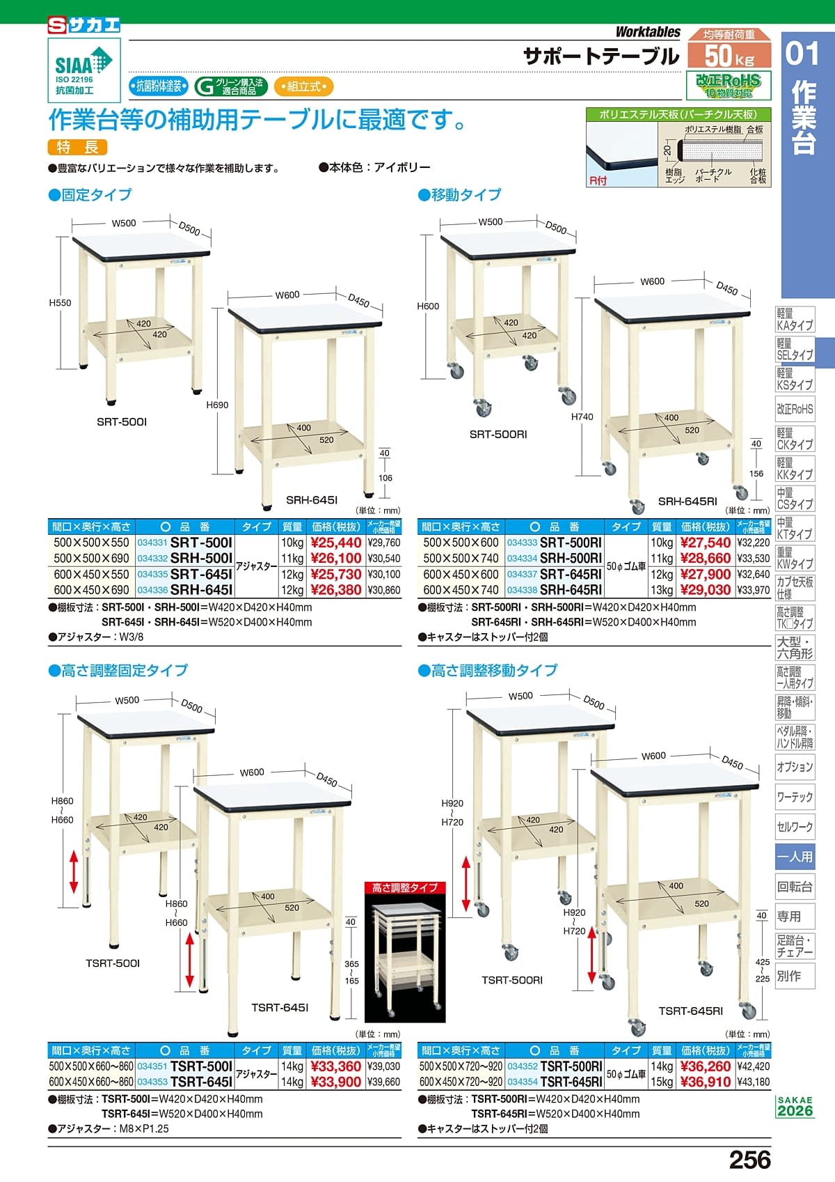 サカエ SAKAE カタログ P256