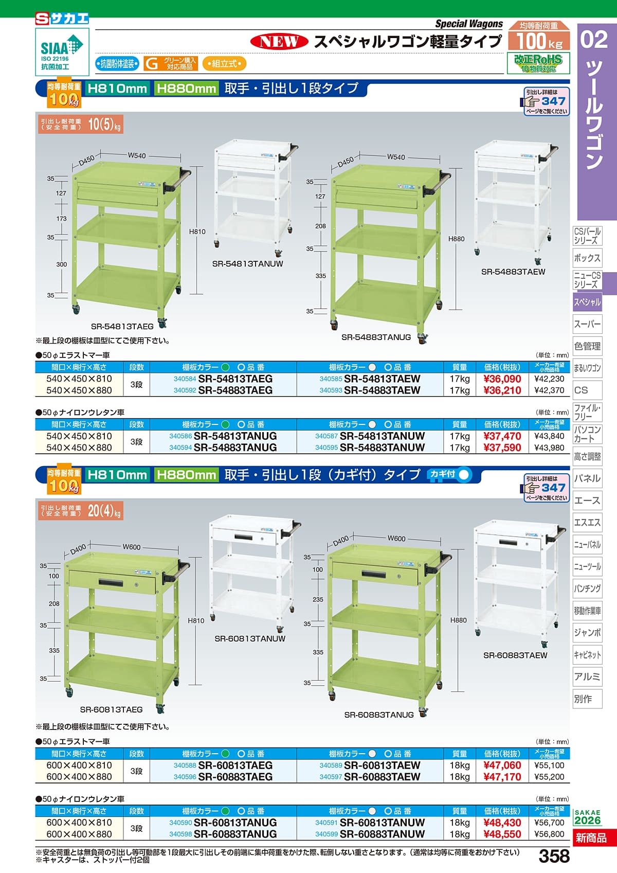 サカエ SAKAE カタログ P358