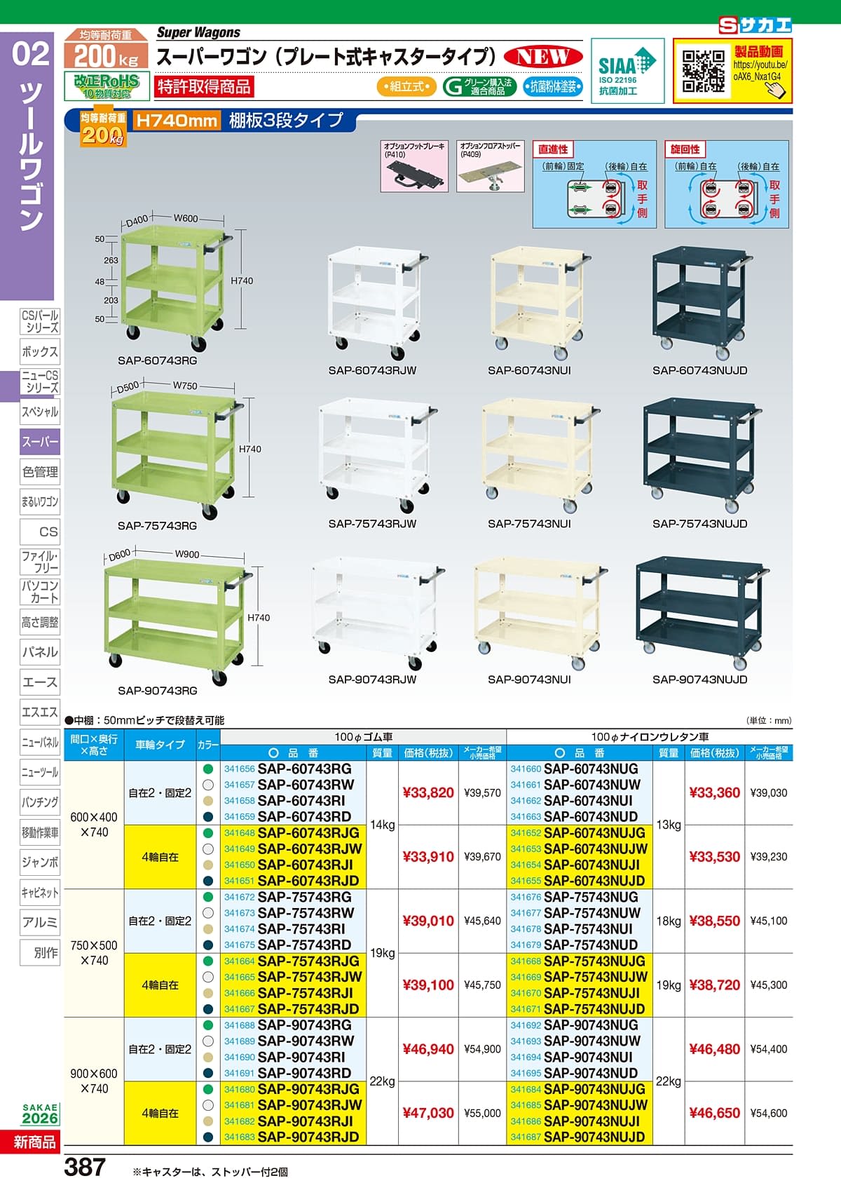 サカエ SAKAE カタログ P387