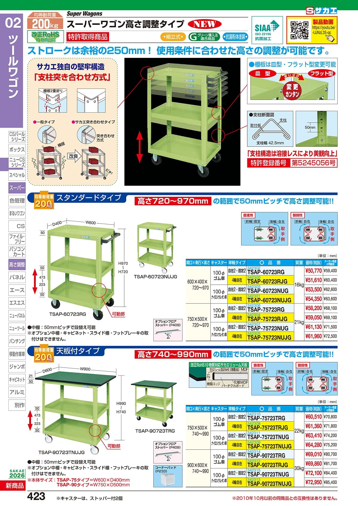 サカエ SAKAE カタログ P423