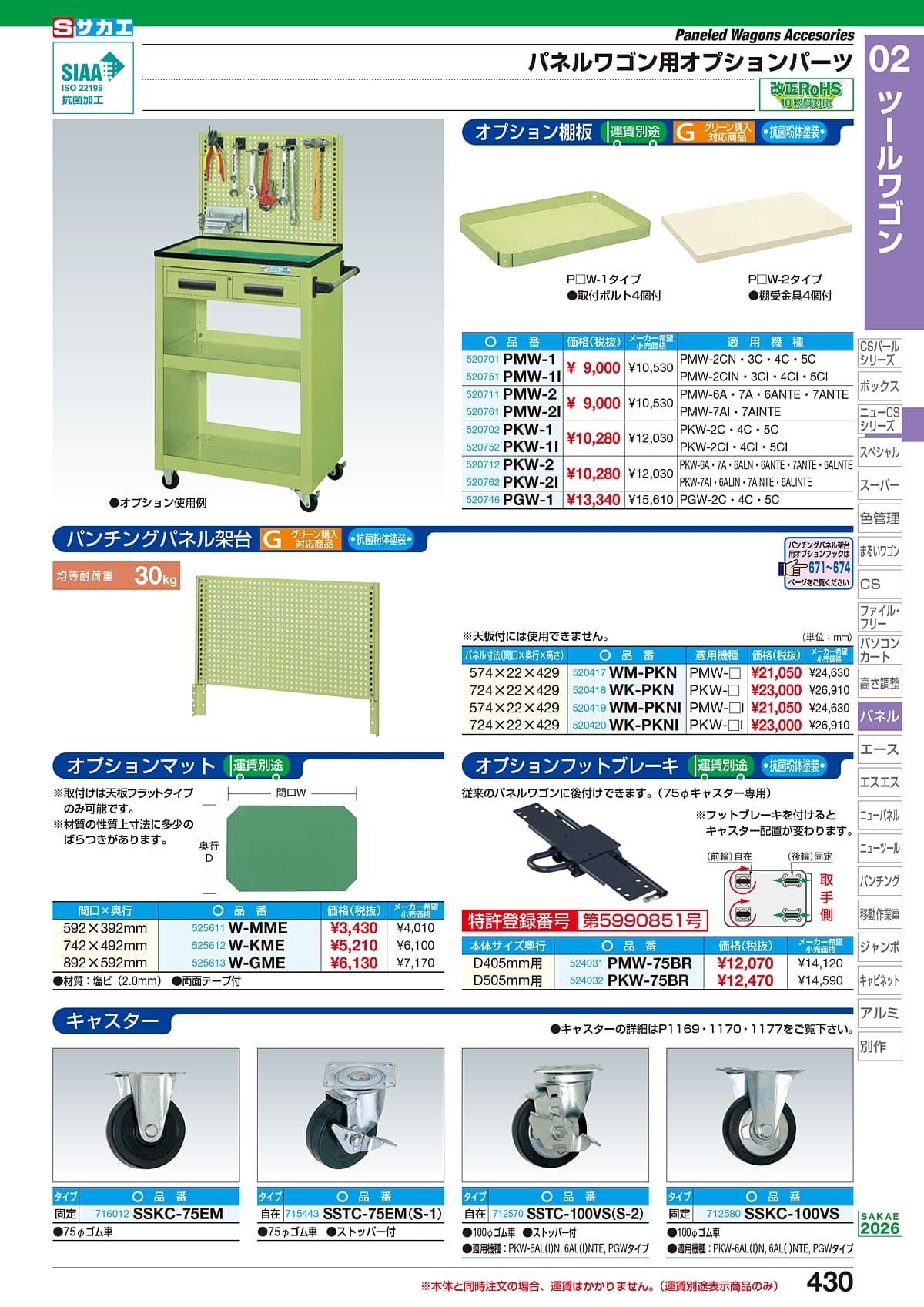 サカエ SAKAE カタログ P430