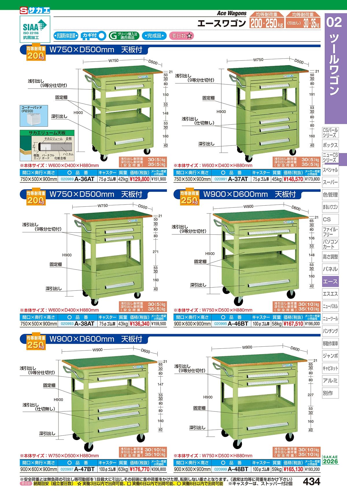 サカエ SAKAE カタログ P434