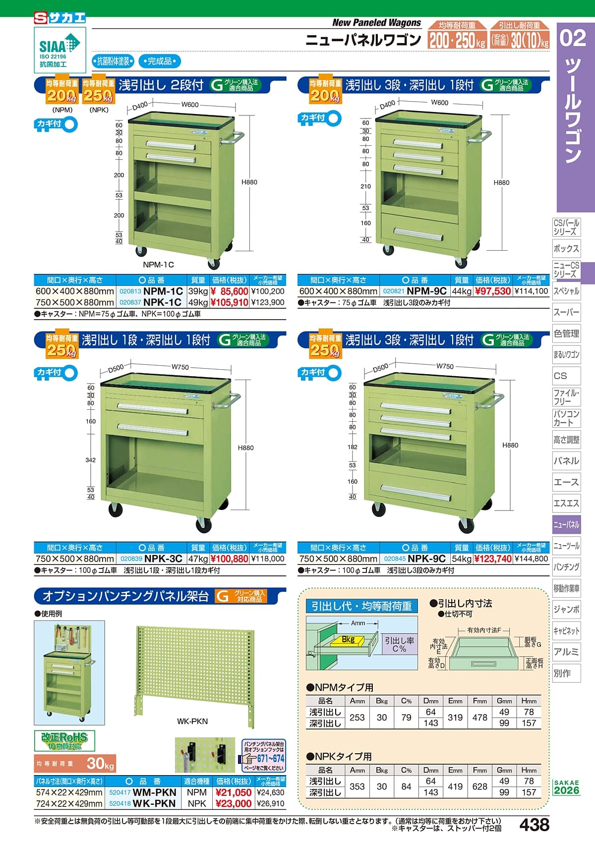 サカエ SAKAE カタログ P438