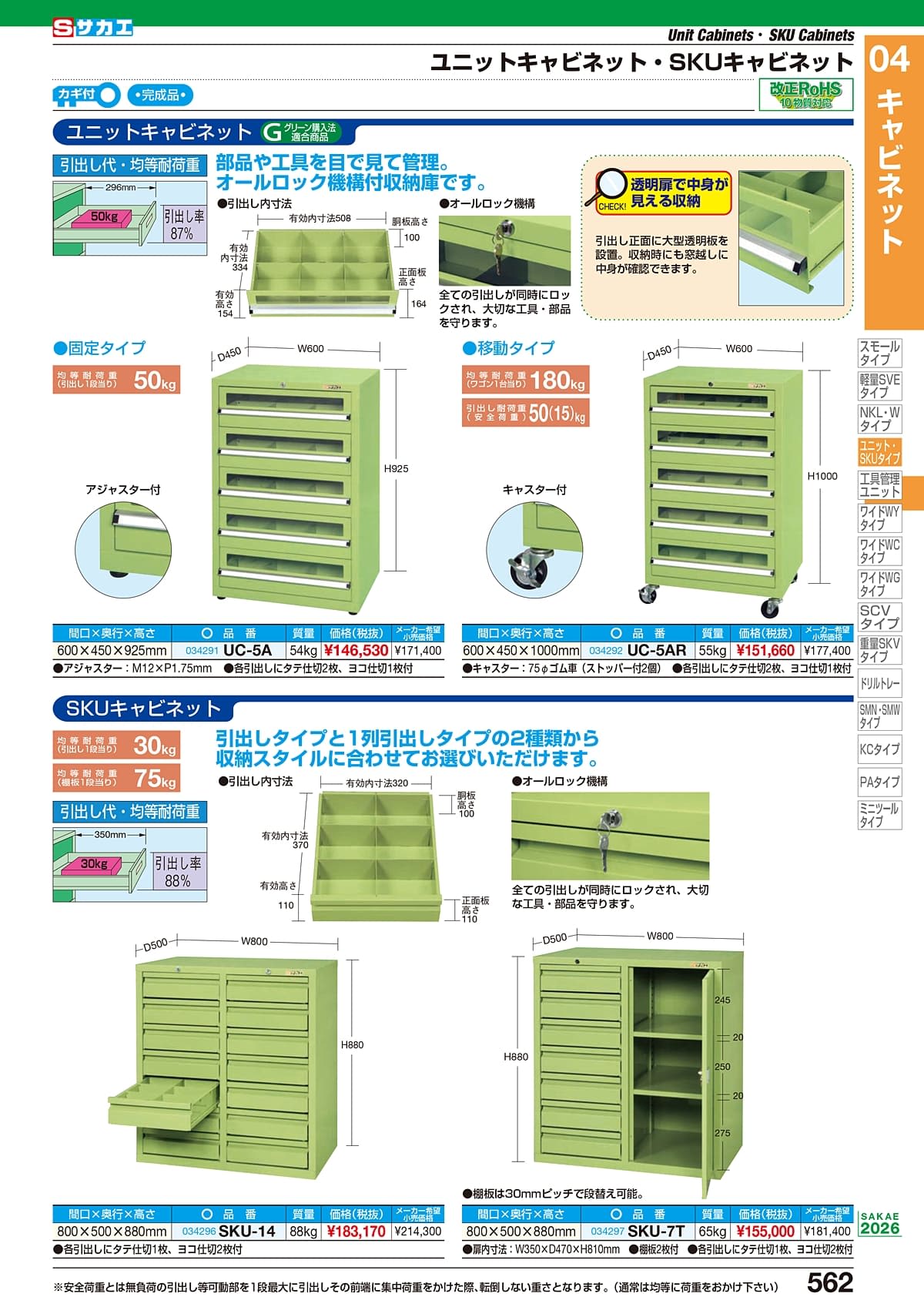 サカエ SAKAE カタログ P562