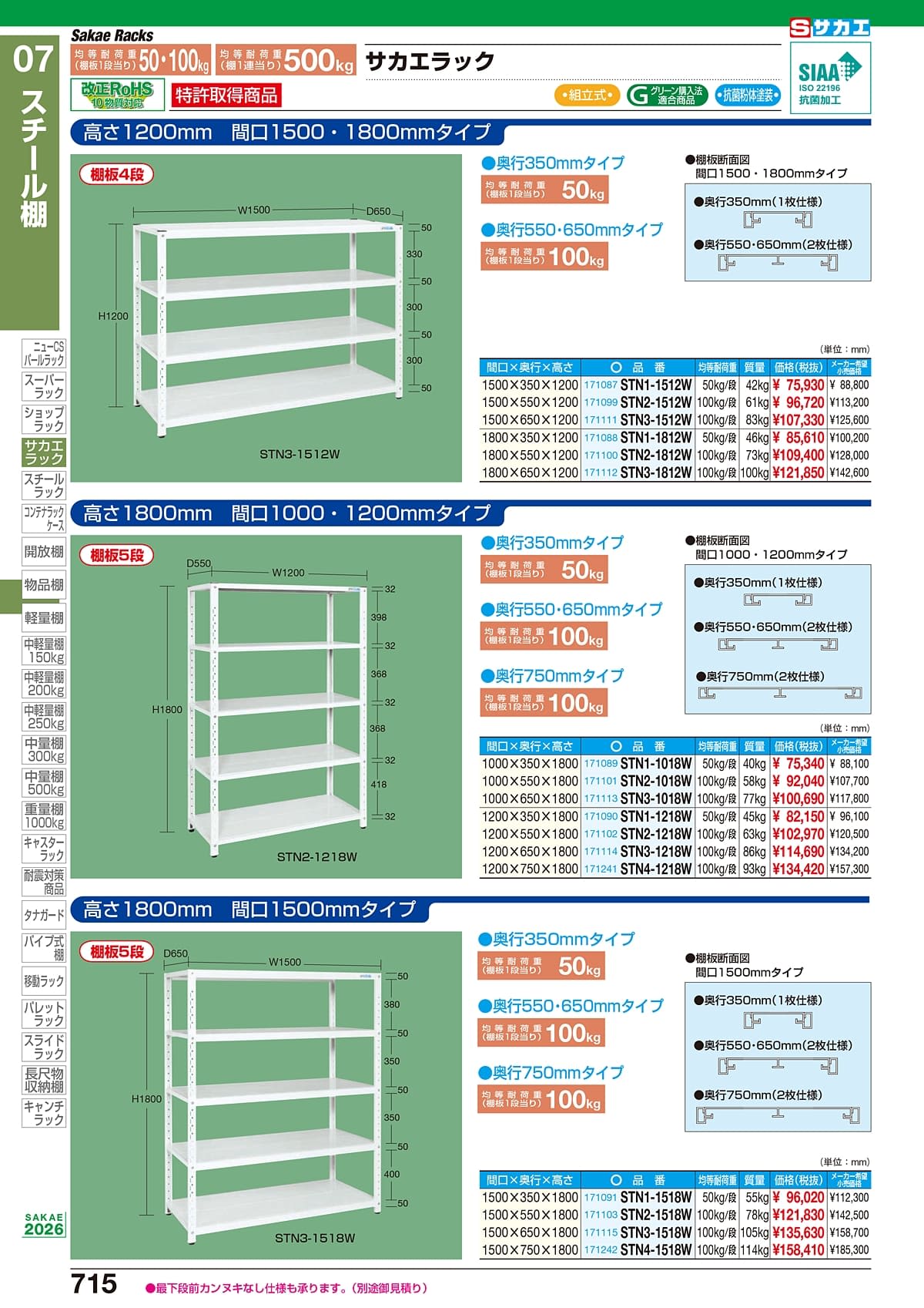 サカエ SAKAE カタログ P715