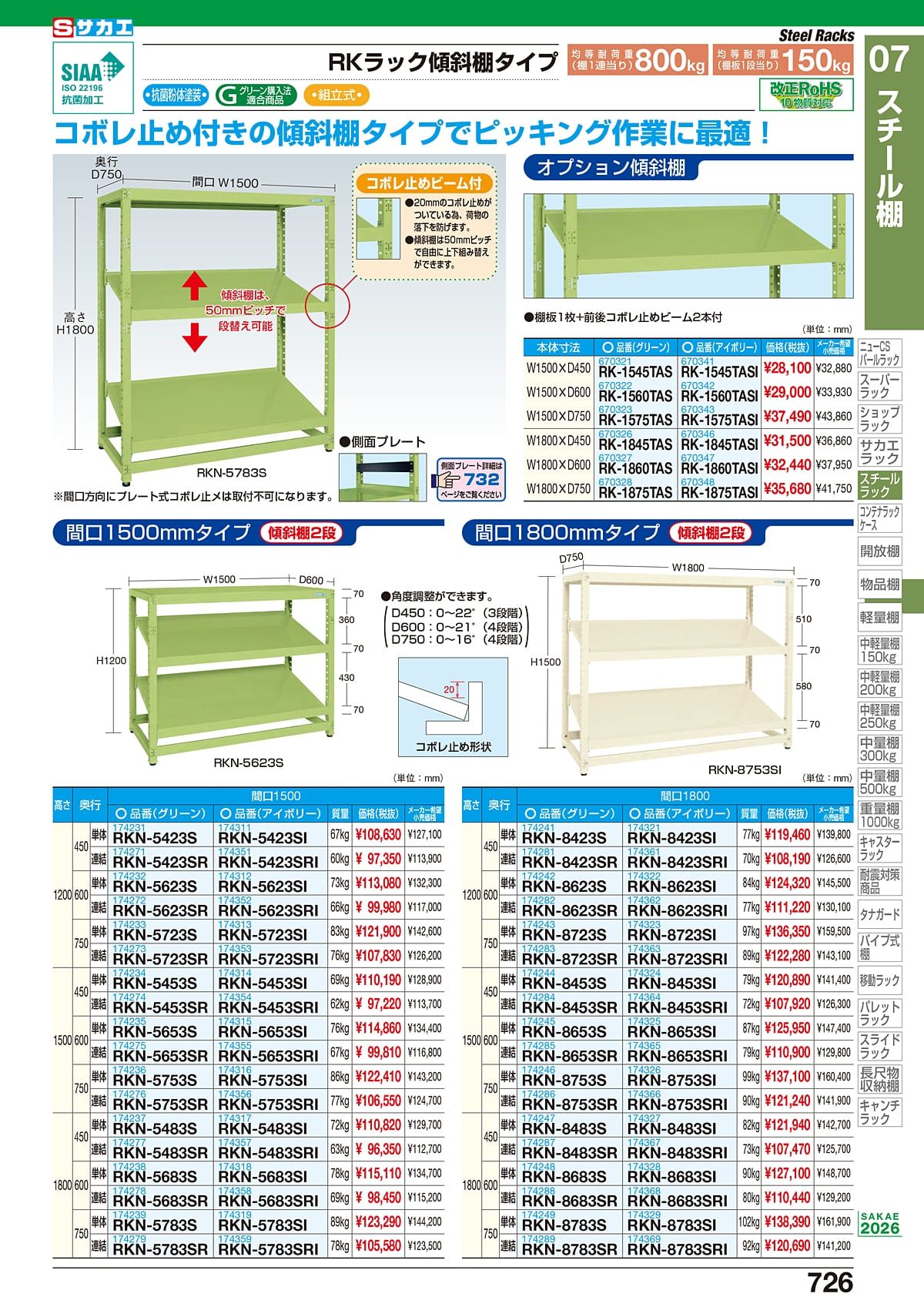 サカエ SAKAE カタログ P726
