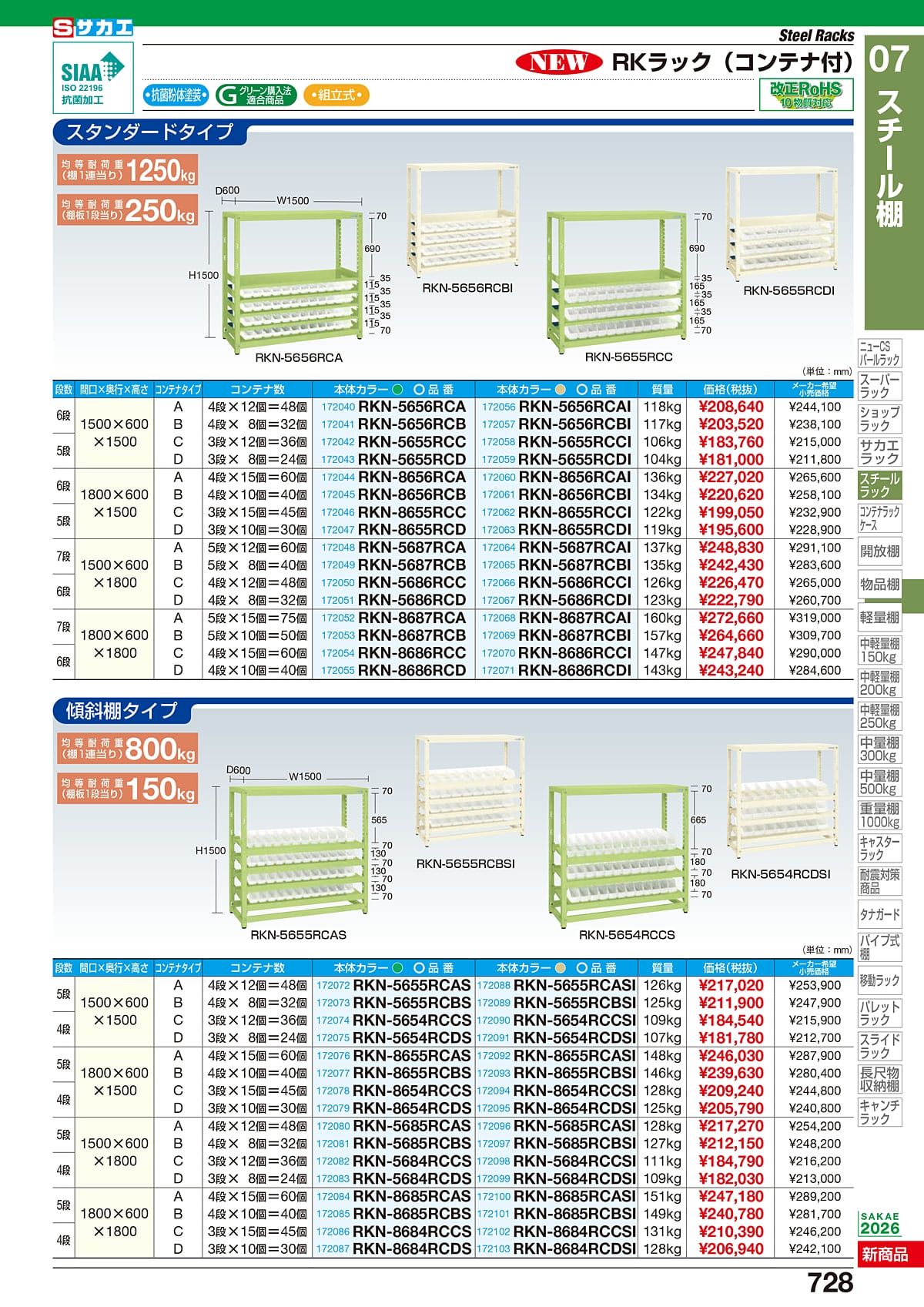 サカエ SAKAE カタログ P728